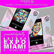 Miami, London, Athen, Zurich expos carographic