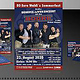 Flyer-, Eintrittskarten-, Plakatgestaltung Sommerfest 2020 Boore & Global Players bei 80 Euro Waldi in Waldi´s Eifel Antik