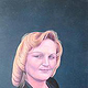 Ingrid / Acryl auf Sperrholzplatte