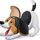 Beagle verspielt