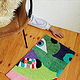 Face Rug 75×46cm, arcylic whool