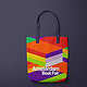 Stofftasche im Design der visuellen Identität