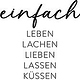 Spruchkarten allgemein minimalistisch
