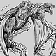 Schwarzer Drache