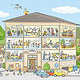 Wimmelbild für Nova-Zentrum