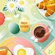 Osterbrunch Motivillustration