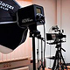 Set-Aufbau für professionelle Videoaufnahmen