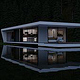 Haus am See Nacht 3D Visualisierung