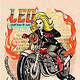 „Leo“, Zodiac & Pin-up Girls illustration series, 2025, procreate + photoshop
