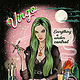 „Virgo“, Zodiac & Pin-up Girls illustration series, 2024, procreate + photoshop