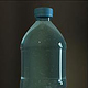3d bottle fluid particles sim