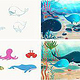 Illustrations for“Mother Gray and Little Blue Adventure app”