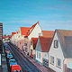 Pfungstadt – Rügnerstraße – Blick nach Osten – Stand 2016 / Acryl auf Sperrholzplatte