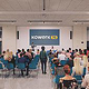 Eventraum – Gesamtansicht •  Ansicht mit Bühne und Publikumsbestuhlung, Darstellung der Nutzung.