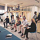 Workshop-Situation • Workshop mit kleinerer Gruppe, Interaktion von Vortrag und Publikum.