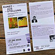 Layout Kunstausstellung – Flyer vorne und hinten