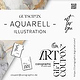 Aquarell-Illustration Gutschein – Fine Art
