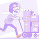 Klopilot Vektorillustration
