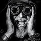 B&W Portrait – The Crazy Pilot