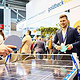 Witzige Präsentation von Solarpanelen