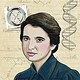 Illustration der Wissenschaftlerin Rosalind Franklin