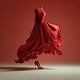 Red Couture Motion – AI Fashion Concept