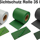 PVC Sichtschutzstreifen Doppelstabmattenzaun 35 m / 65 m – 19 cm