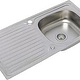 Moderne Einbauspüle 100×50 cm Edelstahl