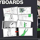 Storyboard für einen Werbespot