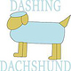 Poster dashing dachshund