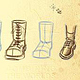 Zeichenunterricht: Fuß / Schuhe 01