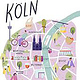 Kölnkarte – Map Illustration