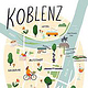 Koblenzkarte – Map Illustration