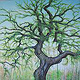 Naturdenkmal Süntelbuche Pfungstadt Seeheimer Straße / Acryl auf Leinwand