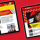 Webdesign of „A Bola“ by international freelance Creative Director Christoph Gey