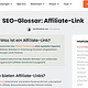 SEO-Glossar Affiliate-Link