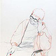 Portrait einer Freundin, Farbstift