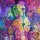 Gaia, Mother of All. Acryl auf Leinwand