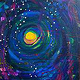 World Within. Acryl auf Leinwand