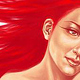 Firehair. Digitale Malerei, Detail