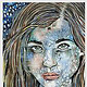 Blue woman