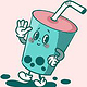 Retro Bubble Tea – Digitale Illustration