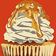 Muffin mit Honig – Digitale Food-Illustration
