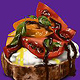 Brot mit Tomaten & Burrata – Digitale Food-Illustration
