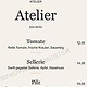 Atelier – Speisekartenstudie