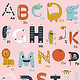 Ein fröhliches Alphabet für Kinder