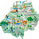 Illustrierter Stadtplan für Filderstadt