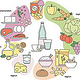 Illustration für „Food Body Peace“