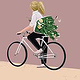 Spring on a bicycle